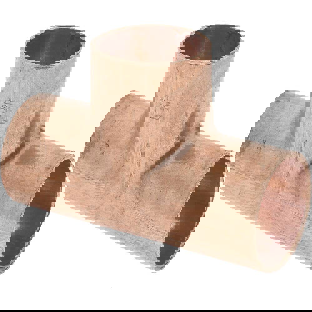 Wrot Copper Pipe Tee: 1/2